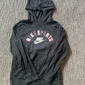 Nike Black Long sleeve hoodie T shirt (size medium)